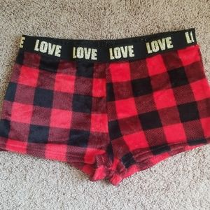 Super Soft Sleep shorts Red/Black